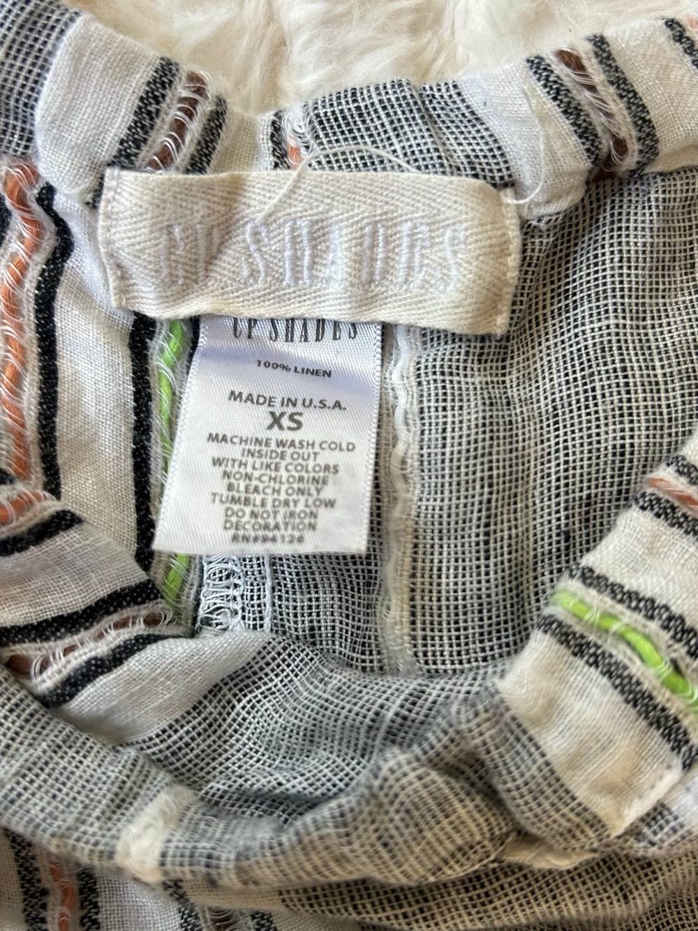 CP Shades Lily Linen Striped Maxi Skirt - Picture 6 of 10